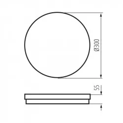 Kanlux 38385 BENO ECO 30W CCT O B   Přisazené svítidlo LED